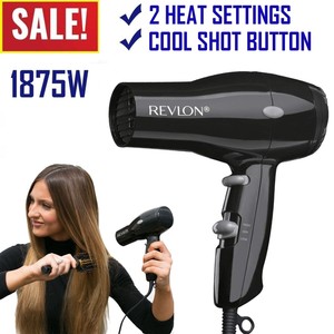 Revlon-1875W-Compact-Hair-Dryer-Travel-Professional-Ionic-Turbo-Blow-2-Speed