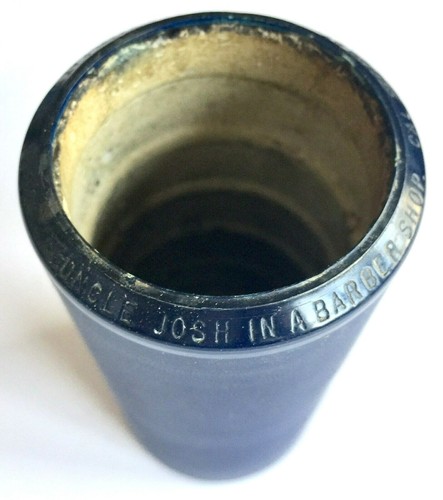 ANTICO CILINDRO AMBRA BLU EDISON 1913 "ZIO JOSH IN UN NEGOZIO DI BARBIERE" #1896 - Foto 3 di 3