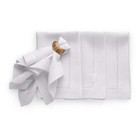 Solino Home 100% Pure Linen Dinner Napkins 20 x 20" for Fall - Sonoma Hemstitch