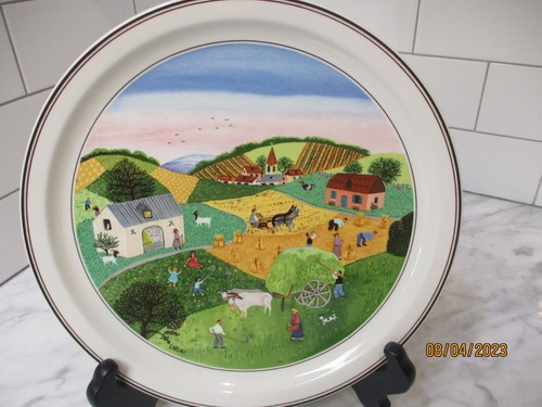 Villeroy & Boch The Four Seasons SUMMER Decorator Plate Gerard Laplau Luxembourg - Picture 2 of 5