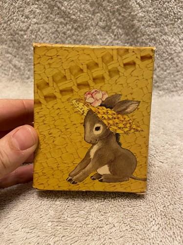 AVON LITTLE BURRO 1 fl. Oz. BOUTEILLE D'EAU DE COLOGNE DOUCE HONNÊTETÉ PLEINE AVEC BOITE VINTAGE