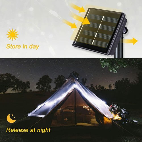 Solar Powered String Lights Outdoor Waterproof Fairy Party Lamp Garden Decor - Picture 25 of 40