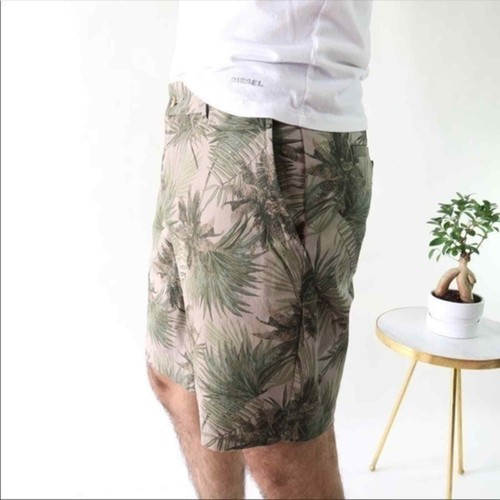 Slate & Stone Ross Palm Leaf Shorts Khaki Size 38 NWT - Picture 3 of 8