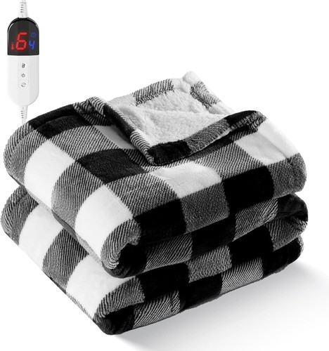 Heizdecke Aufwärmen Weich Tragbar Elektrisch Schoß Flanell Überwurf Wärmende Halstuch - Bild 6 von 40