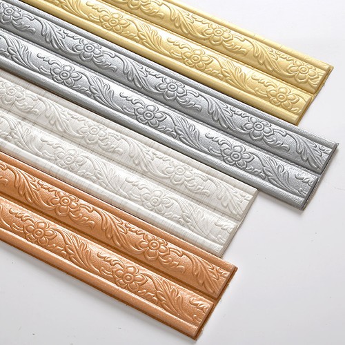 3D Wall Edge Sticker Moisture Proof Self-adhesive Foam Trim Border Line Sticker☋ - Picture 5 of 25
