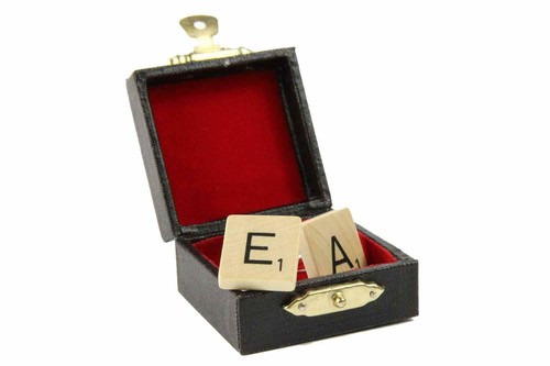 Scrabble Cufflinks Abc Initials Miniblings P + Requested Letters - Picture 2 of 4