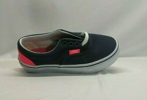 Vans Kids Era (heel pop) Casual Shoes, Color Dress/blues-Neon/Pink size 11 young - Picture 3 of 7