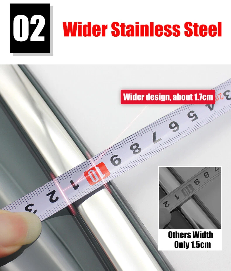 Chrome Weather Shield Weathershield Window Visor for Subaru Forester SK 2019+ - image 3 of 4