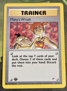 1st Edition Misty’s Wrath 114/132 - Gym Heroes - Near Mint