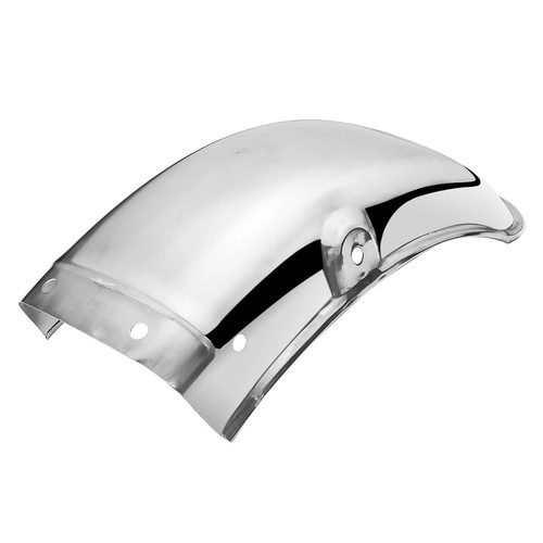 Motorcycle Rear Fender Mudguard Silver Fit Honda Yamaha Kawasaki Chopper Cruiser - Picture 4 of 5