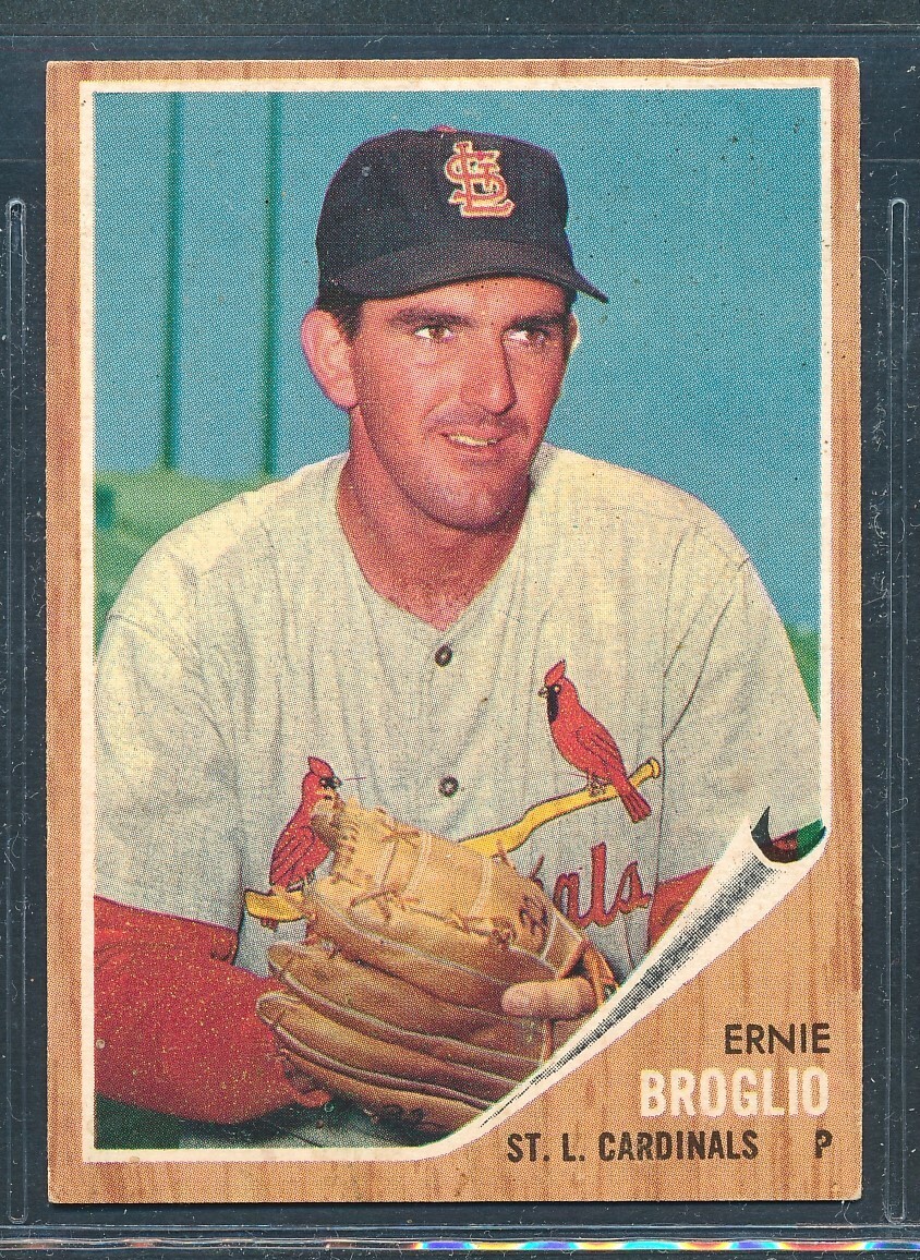 1962 Topps #507 ERNIE BROGLIO St. Louis Cardinals ~ EX