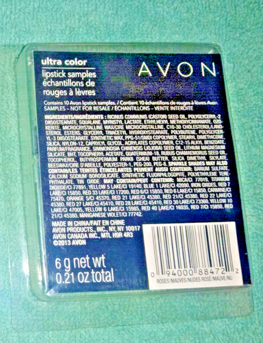 AVON ULTRA COLOR LIPSTICK BULLET 10 SAMPLES~LOT OF 2~DISCONTINUED NOS~L@@K - Picture 3 of 4