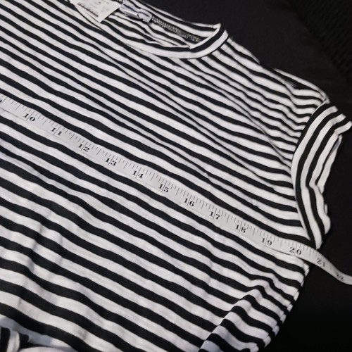 NEW J.Crew Short Sleeve Tie Front T-shirt Dress, Black & White Stripe, Size M - Picture 8 of 9