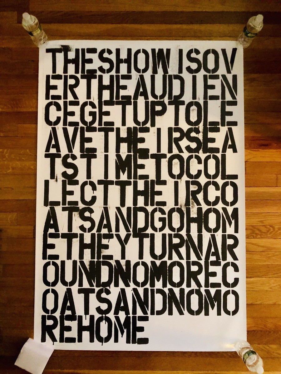 Christopher Wool & Felix Gonzalez-Torres The Show Is Over