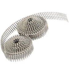 1200Pcs Stainless Steel 1-1/4” ×.09” Ring Shank Siding Nails 15 Degree Wire Coil