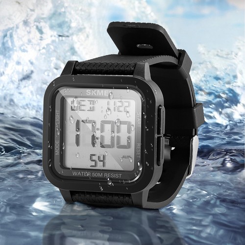 Waterproof Digital Sports Watch Military Tactical LED Backlight Wristwatch Men - Picture 3 of 14