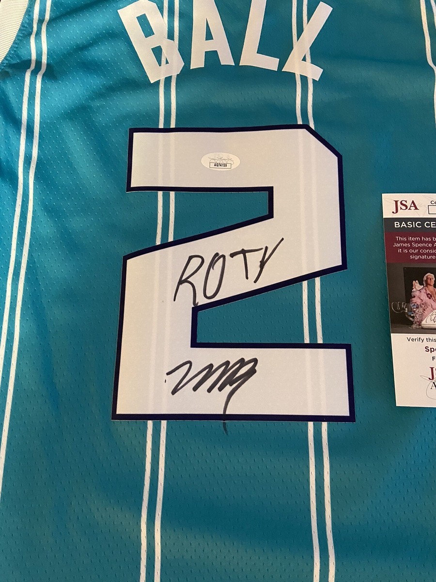 LaMelo Ball Autographed Signed Swingman Jersey #2 Hornets ROTY