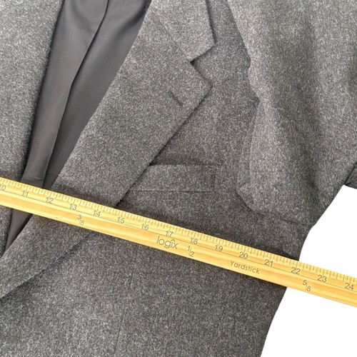 Ralph Lauren Polo University Club Camel Hair Blazer Men 41 R Gray Union Made VTG - Picture 6 of 10