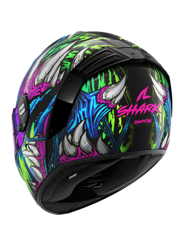 CASCO INTEGRALE SHARK SPARTAN RS SHAYTAN KGV NERO VERDE TAGLIA XS S M L XL XXL - Picture 2 of 3