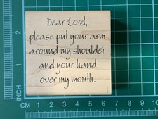 Wooden Rubber Stamp Dear Lord RiverCity SEA-2