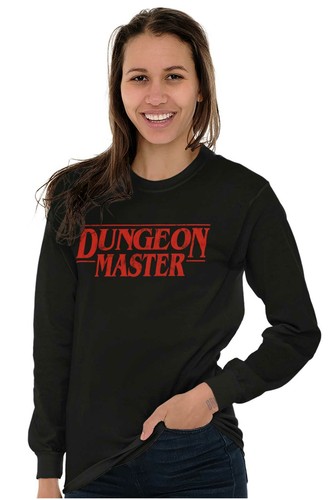 Dungeon Master TV Show Tabletop Gamer Nerd Long Sleeve Tshirt Tee for Adults - Picture 3 of 10