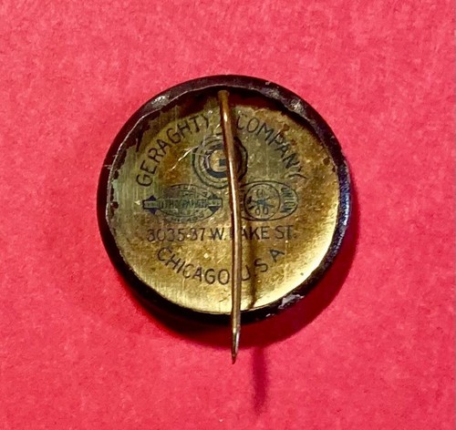 1940 C. Wayland Brooks republikanischer US-Senat / Illinois Pinback / Geraghty & Co - Bild 3 von 3