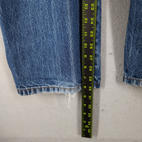 VTG Craftsman Jeans Mens 36x30 Blue Distressed Denim Carpenter Pants Workwear - Picture 12 of 14