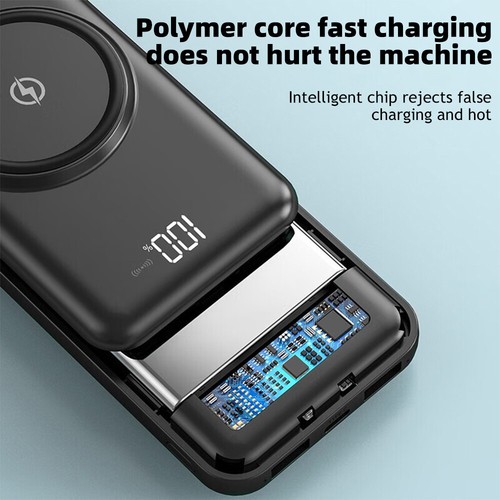 9000000mAh Wireless Power Bank LCD 2 USB External Battery Charger For Cell Phone - Picture 11 of 14