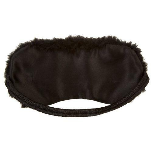 Jade & Deer Black / White Penguin Fur Sleep Sleeping Eye Mask - Picture 3 of 4