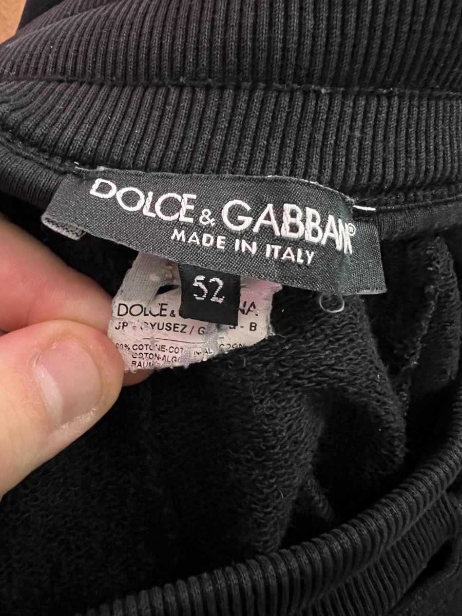 Dolce Gabbana Men's Sport Suit - Size 52 XL Black Hoodie