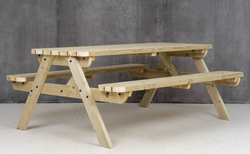 Picnic Bench Se Garden Pub Style Furniture- Fortem Rounded - Picture 6 of 55