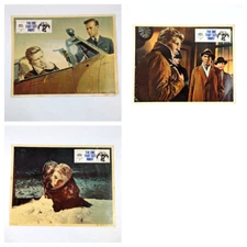 Set of 3 The One That Got Away 1957 Lobby Card Movie Poster Hardy Kruger WWII