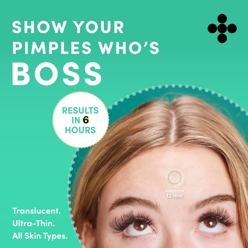 Pimple Patches - Fast Acting Translucent Hydrocolloid Zit Treatment Stickers for - Picture 2 of 12