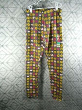 New Faded Glory Ankle Legging Girls Size XL 14 16 Gray Emoji Stretch School Play