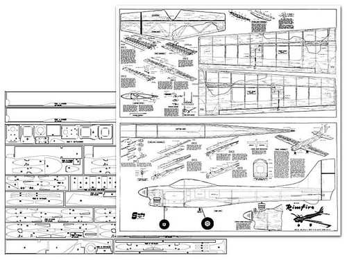 Sterling Rimfire -Sports Aerobatic Model Plane Laser-cut Balsa Wing RIBs & Parts - Picture 4 of 4