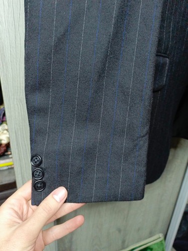 Vintage Daks DD London bespoke all worsted classic suit jacket blazer 38R 42R - Picture 5 of 9