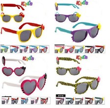 KITTY Style Childrens Toddler Girls Sunglasses Whiskers Bow Heart Toddlers