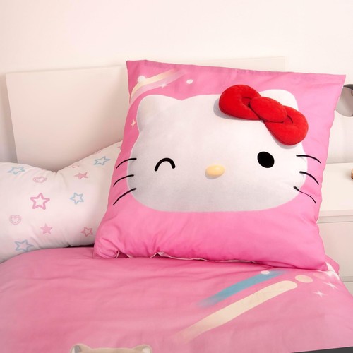 Hello Kitty Wende-Bettwäsche-Set 135x200 80x80 Baumwolle Bettbezug Kissenbezug - Bild 4 von 7
