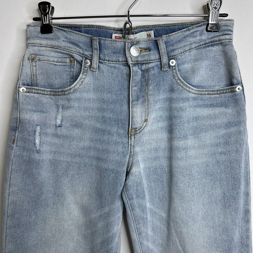Girls Levi’s Distressed Wide Leg Blue Jeans Size 10 - Picture 4 of 15