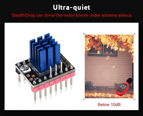 5x BIGTREETECH TMC2208 V3.0 UART Sterownik silnika krokowego z radiatorem Reprap - Zdjęcie 4 z 6