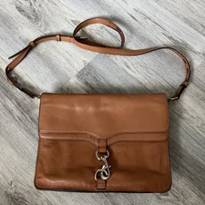 Rebecca Minkoff Crossbody Love Or M.A.B Variation Bag Brown with Front Buckle