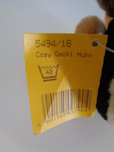 Steiff Huhn Cosy Gacki 5494/18 KFS 18cm 1987-1989 (8607) - Photo 7 sur 8