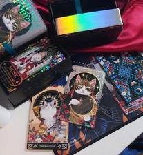 MUSE CAT BASIC Oracle Tarot Card Deck 1 SET 80pcs 100% genuine Design by Korean