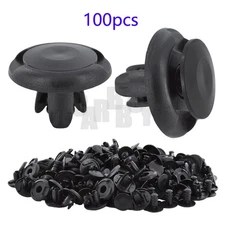 100Pcs Nylon Rivets Push Retainer Bumper Fender Clips for Honda Acura 8mm Hole