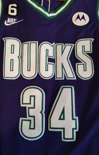 Herren Nike Swingman Basketball Trikot Milwaukee Bucks #34 Antetokounmpo - klein - Bild 2 von 5