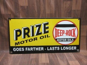 1940's Deep Rock oil ポスター　サイン 1940's Deep Rock oil ポスター サイン 1940's Deep Rock oil
