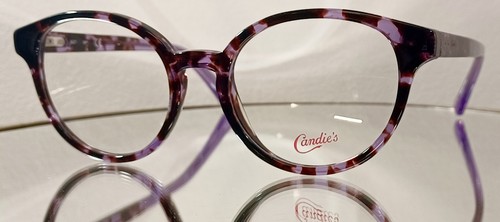 CANDIE'S CA0150 081 Eyeglasses TORTOISE HAVANA PURPLE New Plastic 49-18-140 - Picture 3 of 13