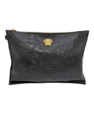 VERSACE clutch bag black