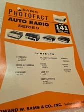 Sams Photofact Auto Radio Schematic Manuals 141 March 1973 8 Track 