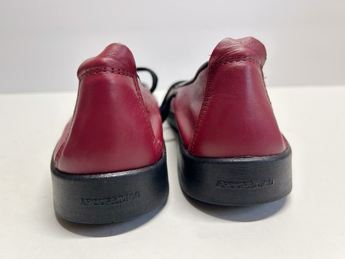 Arcopedico Vitoria Women's Red Leather Mary Jane Wedge Shoes 38 - Picture 4 of 5